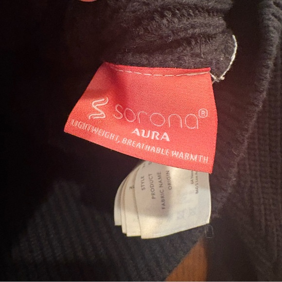 Varley $228 Daines Half-Zip Combination Knit Quilted Pullover Black S P2P 19-21” - Picture 10 of 16